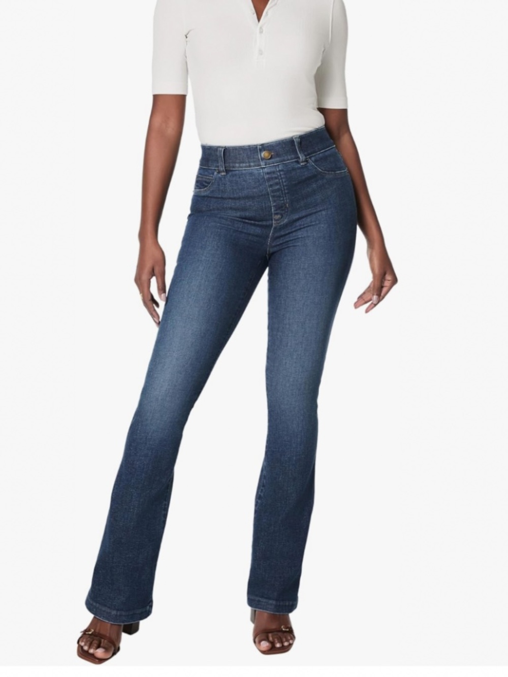 NWT SPANXshape™ Original EveryWear Flare Jeans | Authentic Blue SIZE LP